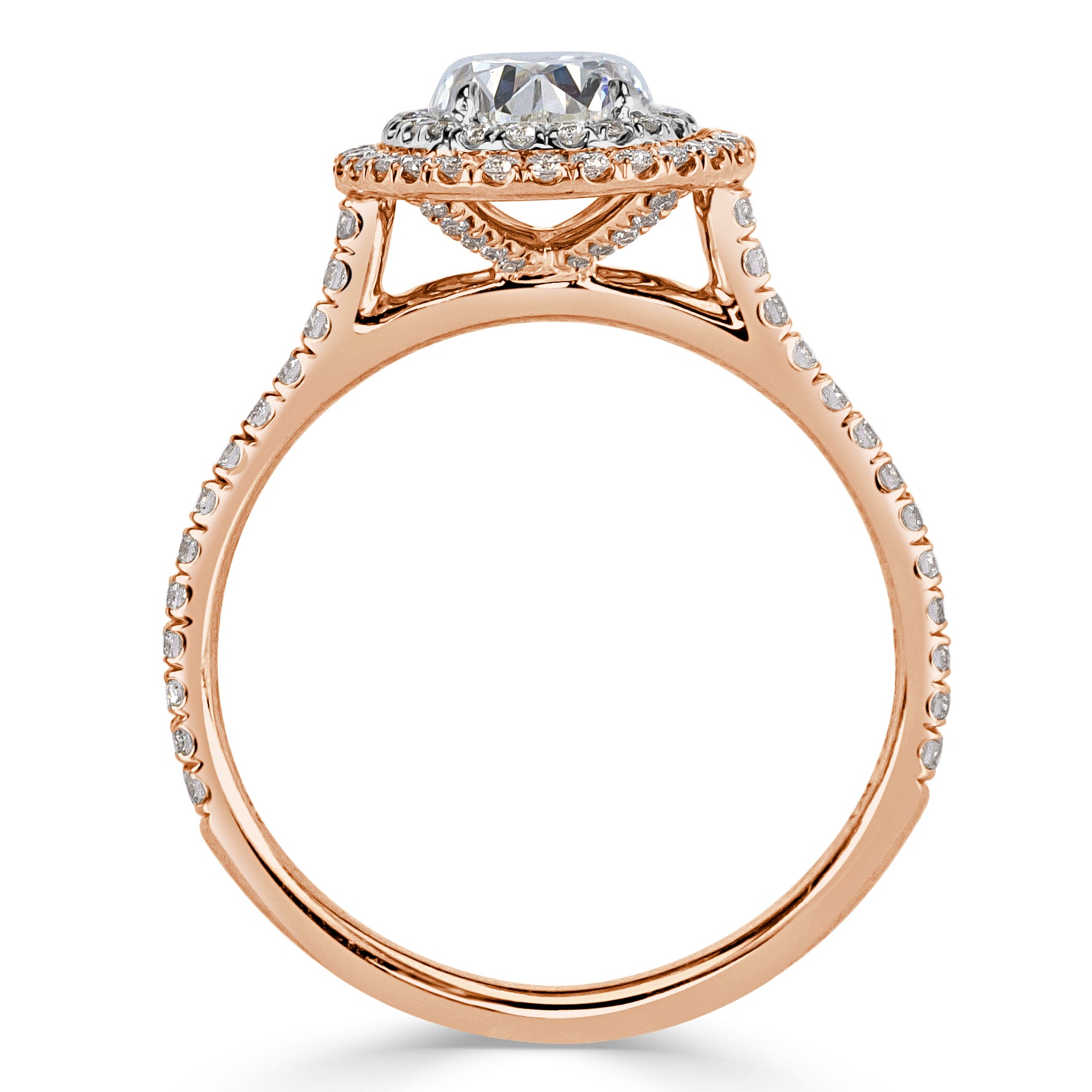 1.57ct Oval Cut Diamond Engagement Ring