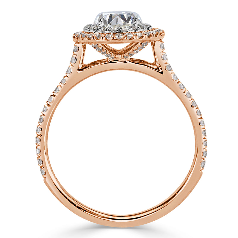 1.57ct Oval Cut Diamond Engagement Ring