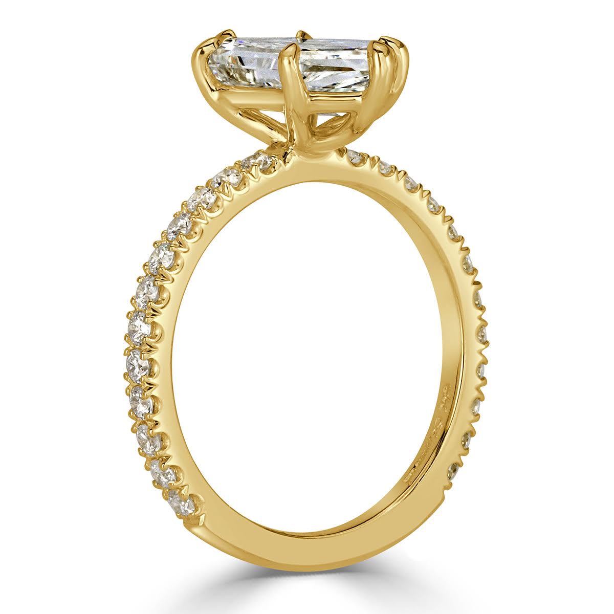 2.37ct Hexagon Cut Diamond Engagement Ring