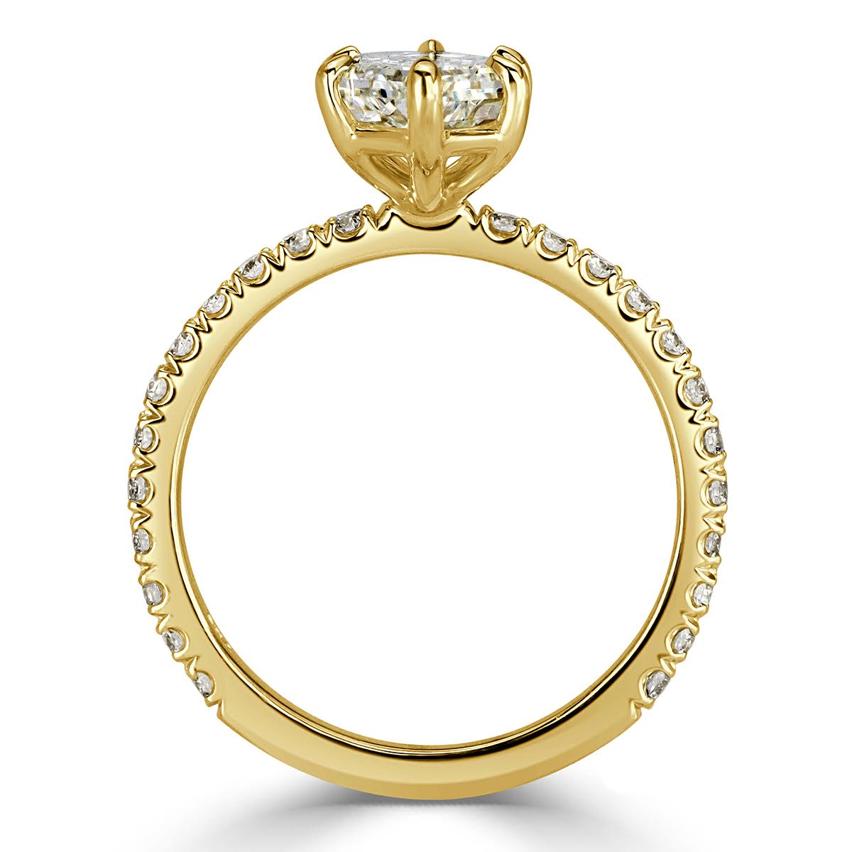 2.37ct Hexagon Cut Diamond Engagement Ring