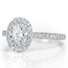 1.48ct Oval Cut Diamond Engagement Ring in Platinum