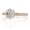 1.85ct Asscher Cut Diamond Engagement Ring