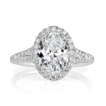 2.53ct Oval Cut Diamond Engagement Ring
