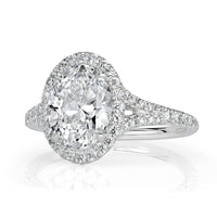 2.53ct Oval Cut Diamond Engagement Ring