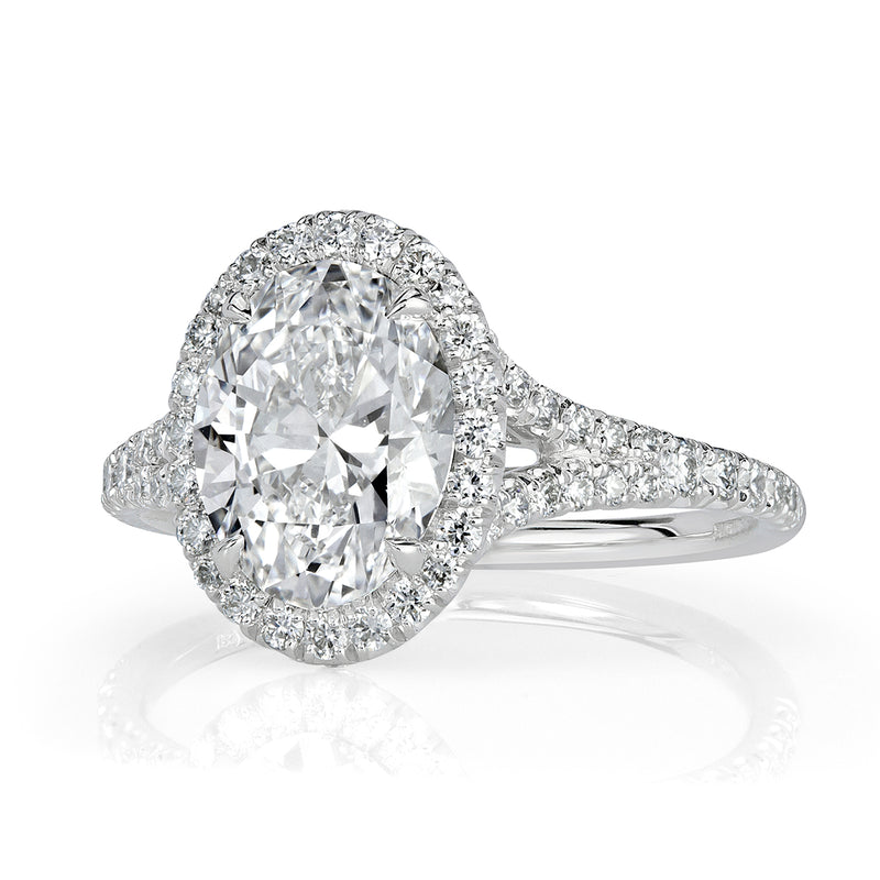 2.53ct Oval Cut Diamond Engagement Ring