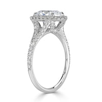 2.53ct Oval Cut Diamond Engagement Ring