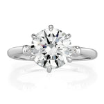 2.05ct Round Brilliant Cut Diamond Engagement Ring