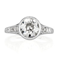 1.65ct Old European Cut Diamond Estate Engagement Ring
