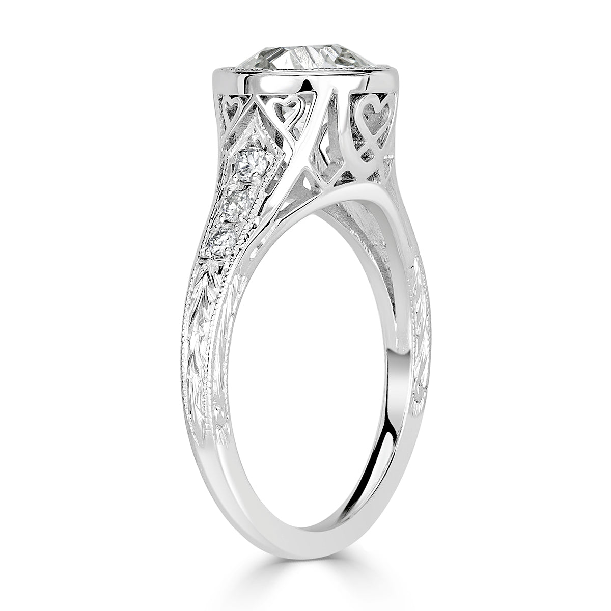 1.65ct Old European Cut Diamond Estate Engagement Ring