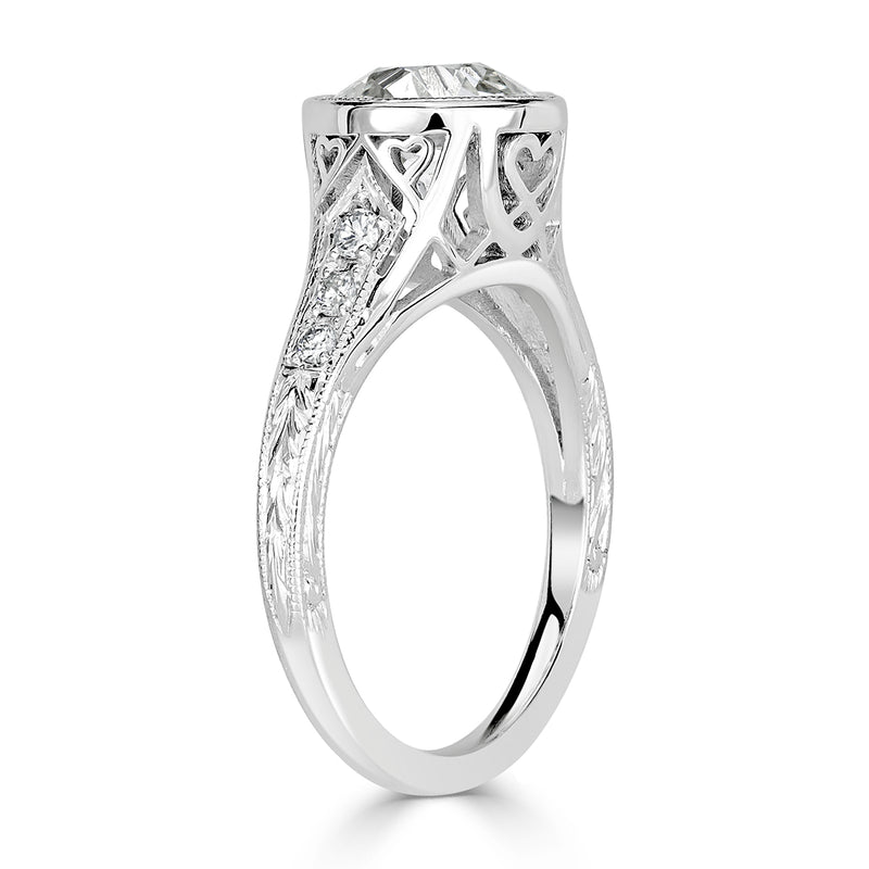 1.65ct Old European Cut Diamond Estate Engagement Ring