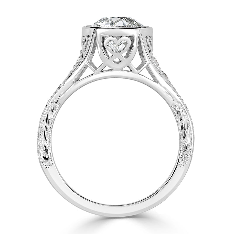 1.65ct Old European Cut Diamond Estate Engagement Ring