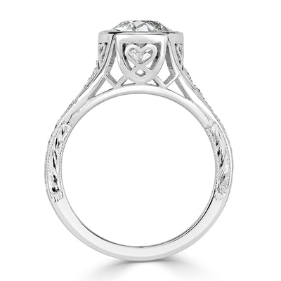 1.65ct Old European Cut Diamond Estate Engagement Ring
