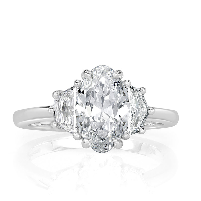 2.17ct Oval Cut Diamond Engagement Ring