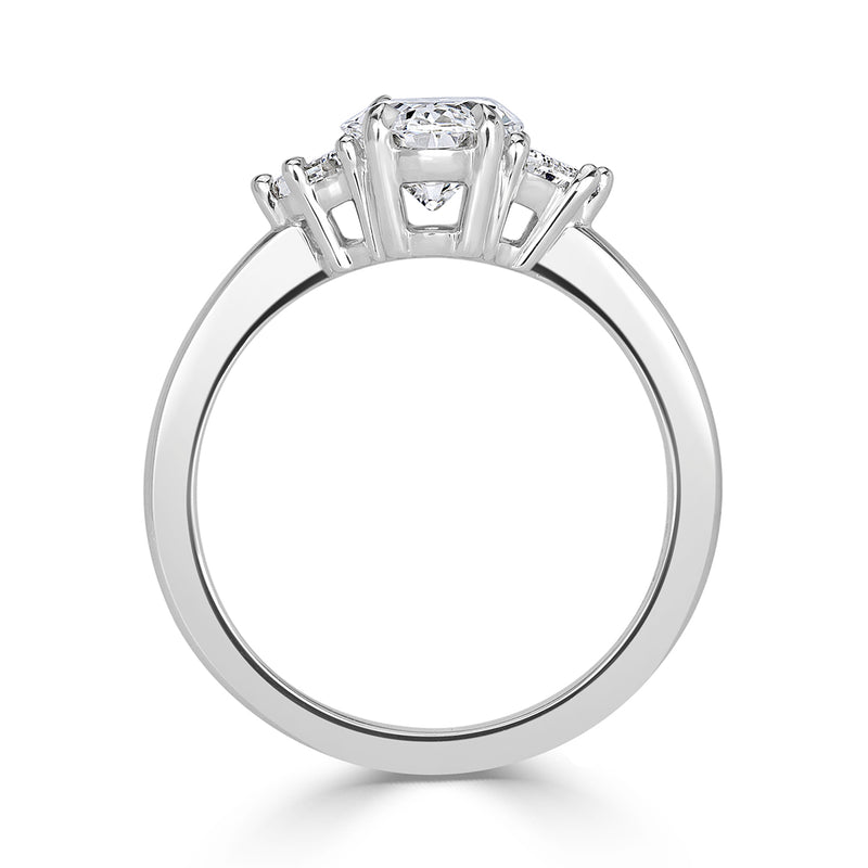 2.17ct Oval Cut Diamond Engagement Ring