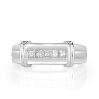 0.55ct Princess Cut Diamond Men's Wedding Band