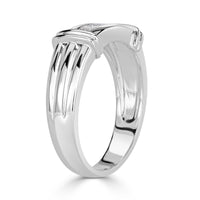 0.55ct Princess Cut Diamond Men's Wedding Band