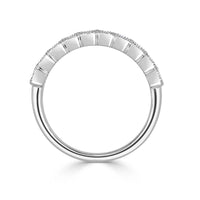 1.42ct Emerald Cut Diamond Wedding Band