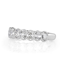 1.26ct Oval Cut Diamond Wedding Band