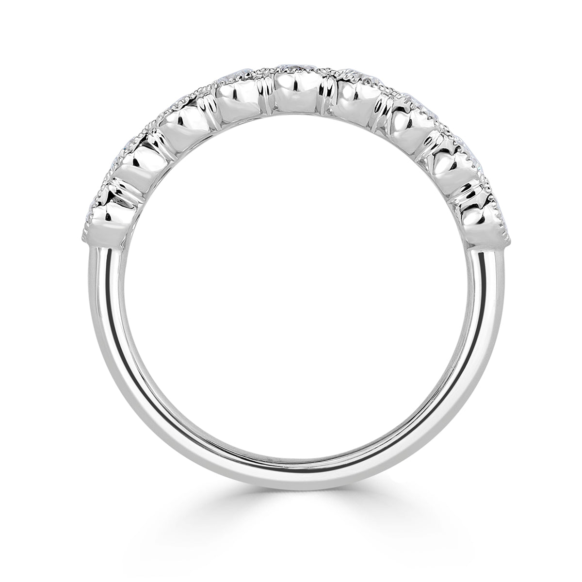 1.26ct Oval Cut Diamond Wedding Band