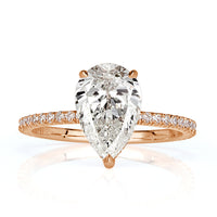 2.36ct Pear Shape Diamond Engagement Ring