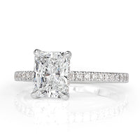 1.99ct Radiant Cut Diamond Engagement Ring