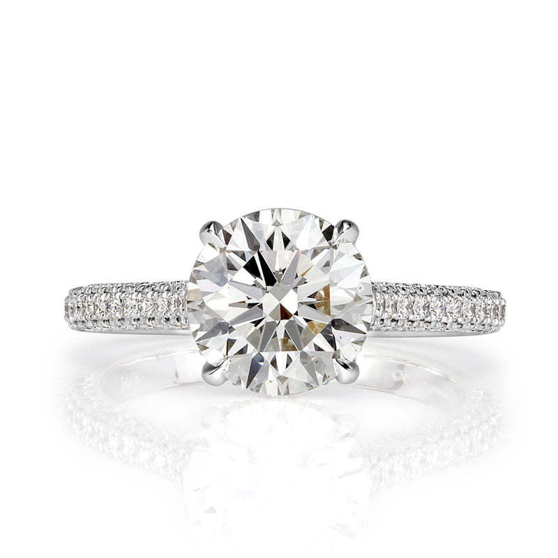 2.67ct Round Brilliant Cut Diamond Engagement Ring
