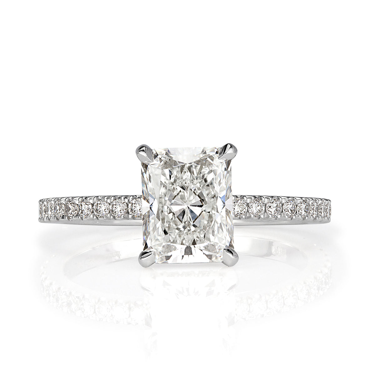 1.88ct Radiant Cut Diamond Engagement Ring