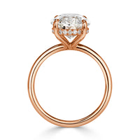 5.17ct Oval Cut Diamond Engagement Ring