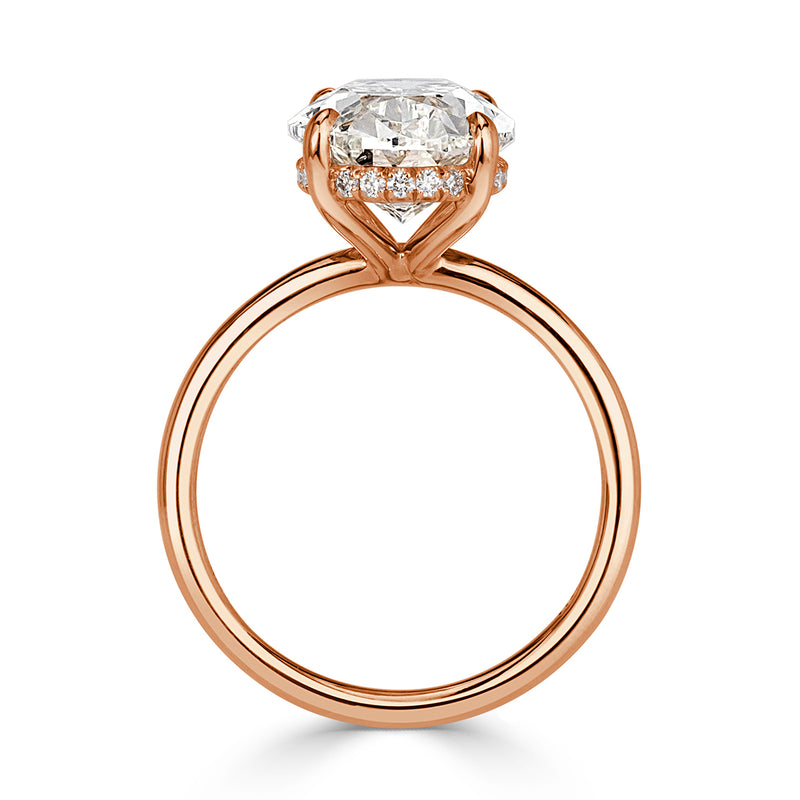 5.17ct Oval Cut Diamond Engagement Ring