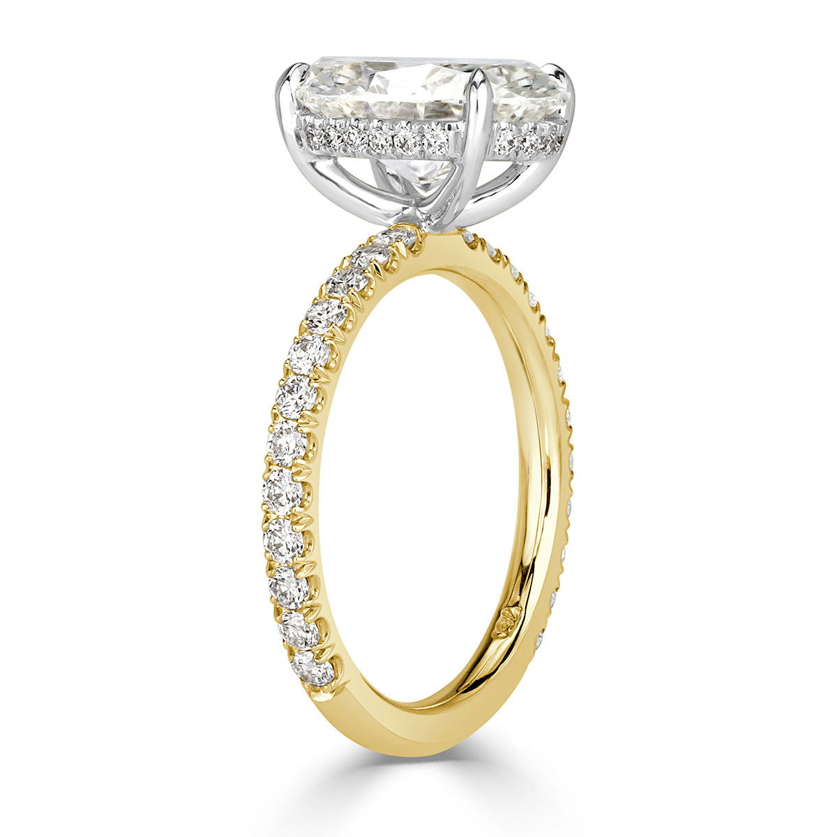 3.58ct Oval Cut Diamond Engagement Ring