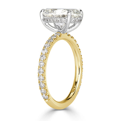 3.58ct Oval Cut Diamond Engagement Ring