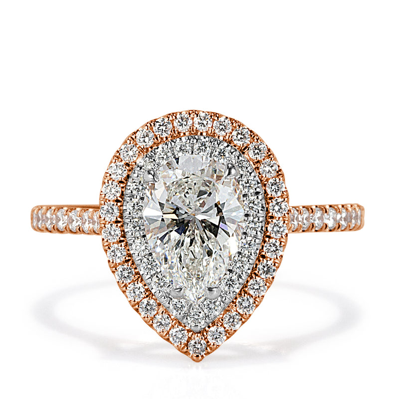1.48ct Pear Shaped Diamond Engagement Ring