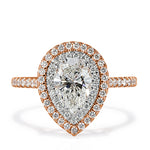 1.48ct Pear Shaped Diamond Engagement Ring