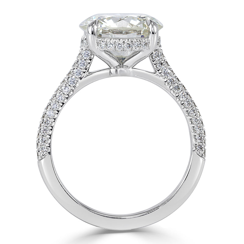 4.02ct Round Brilliant Cut Diamond Engagement Ring