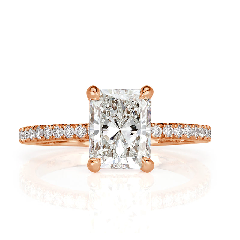 2.13ct Radiant Cut Diamond Engagement Ring