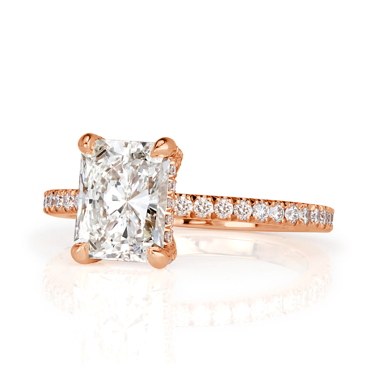 2.13ct Radiant Cut Diamond Engagement Ring