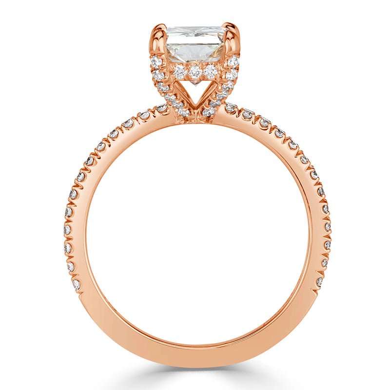 2.13ct Radiant Cut Diamond Engagement Ring