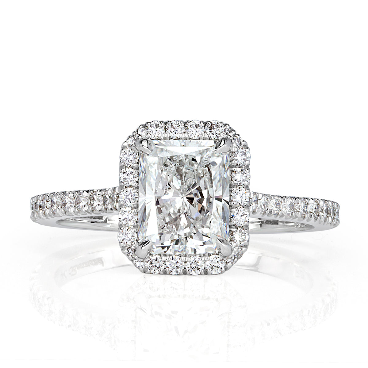 1.90ct Radiant Cut Diamond Engagement Ring