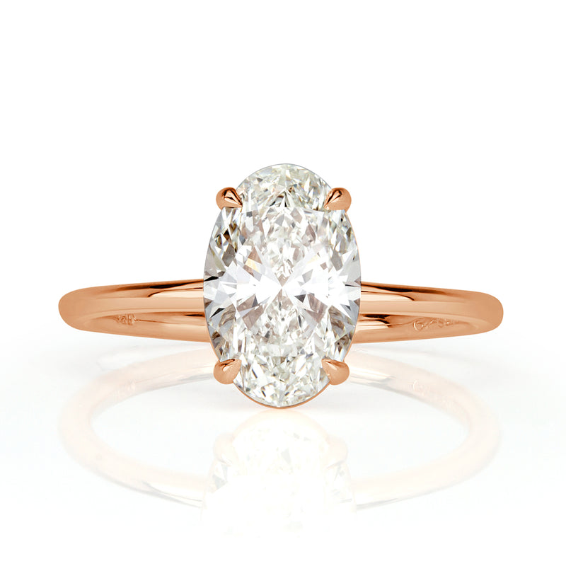 2.01ct Oval Cut Diamond Engagement Ring