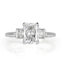 1.85ct Radiant Cut Diamond Engagement Ring