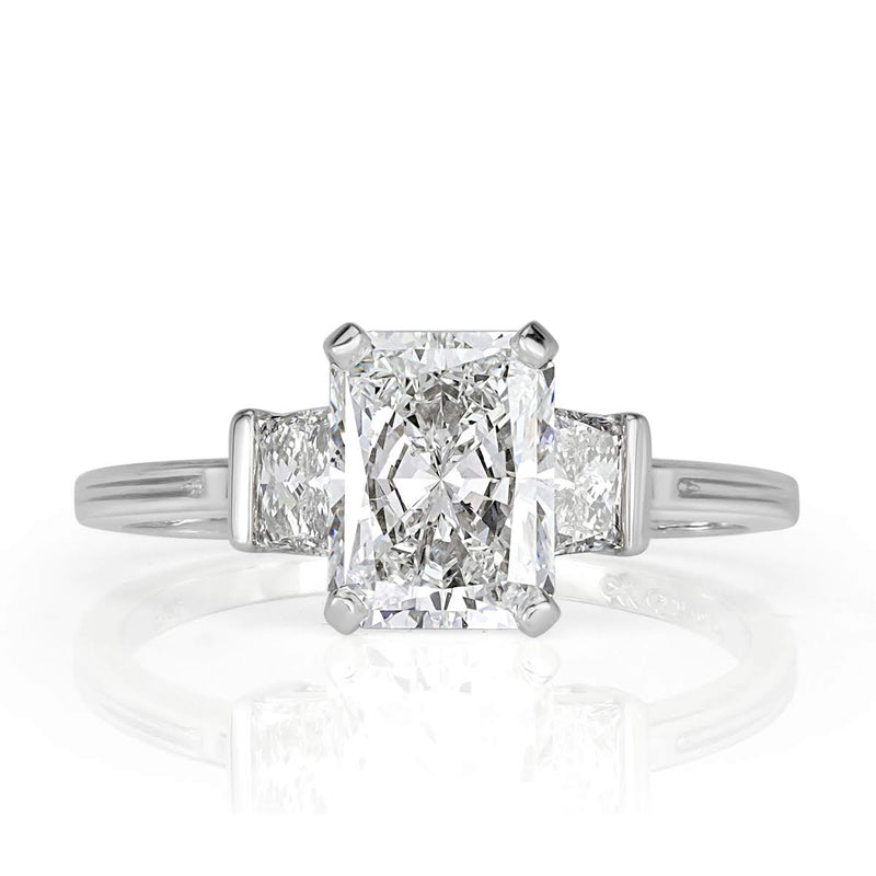 1.85ct Radiant Cut Diamond Engagement Ring