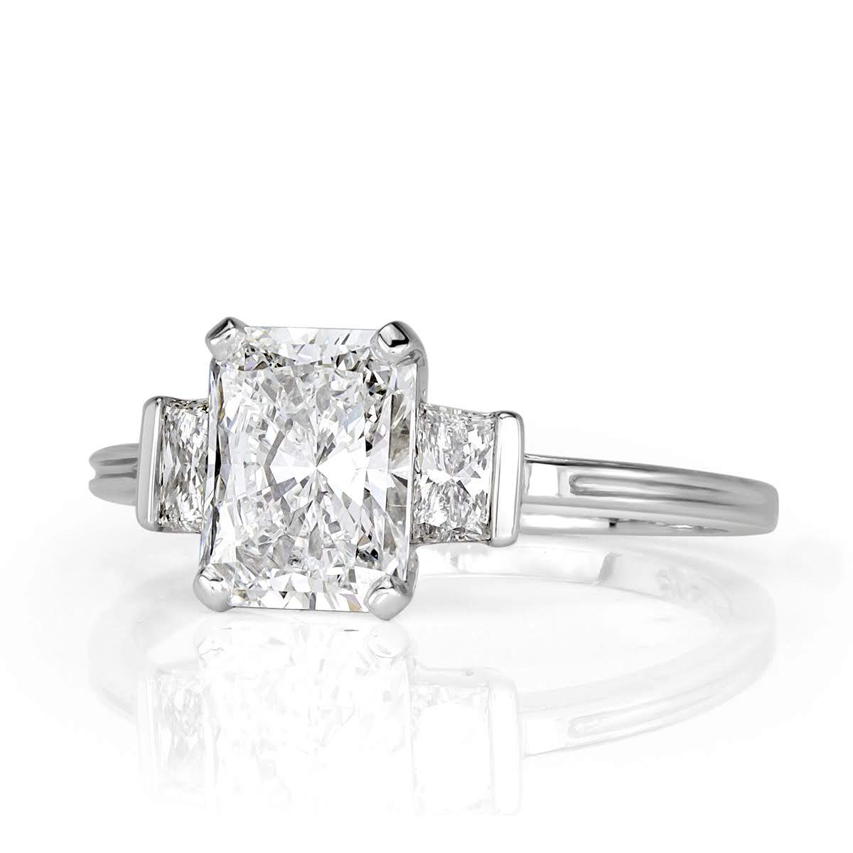 1.85ct Radiant Cut Diamond Engagement Ring