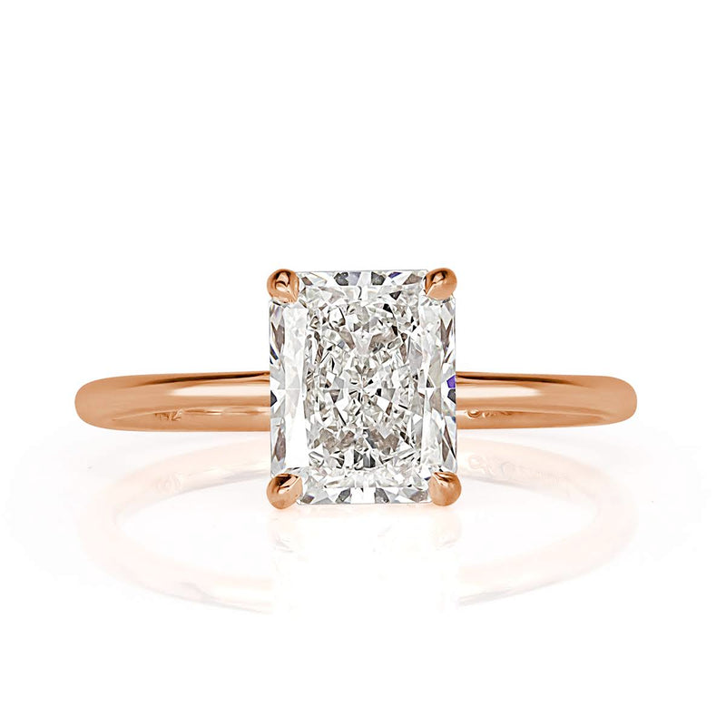 2.10ct Radiant Cut Diamond Engagement Ring