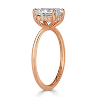 2.10ct Radiant Cut Diamond Engagement Ring