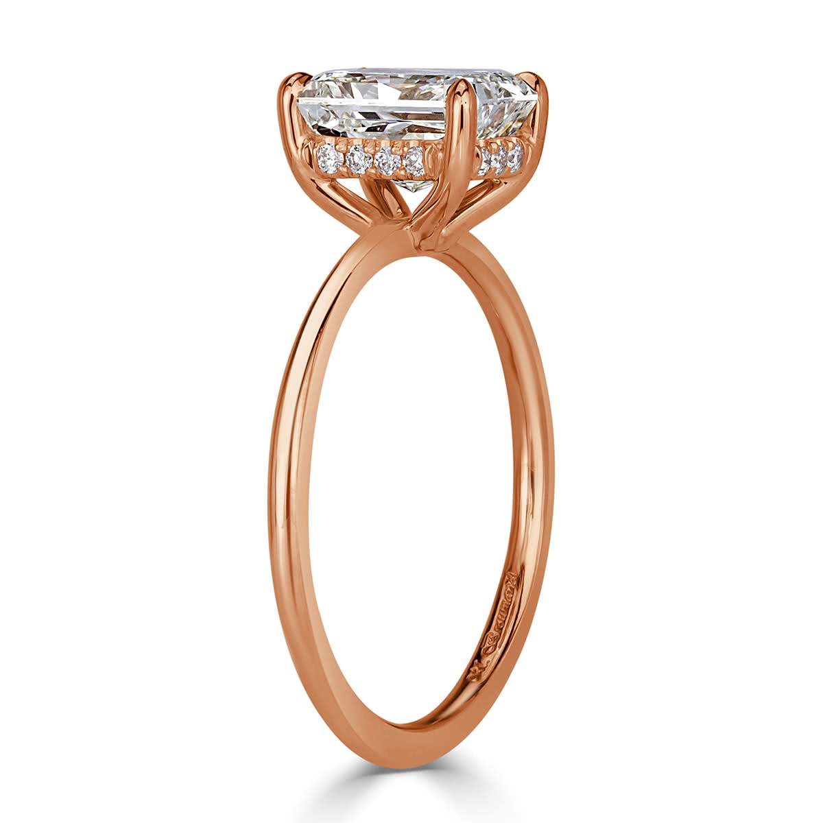 2.10ct Radiant Cut Diamond Engagement Ring