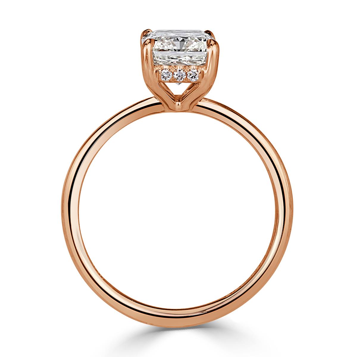 2.10ct Radiant Cut Diamond Engagement Ring