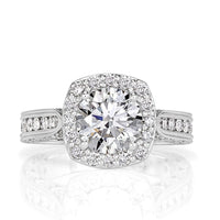 2.37ct Round Brilliant Cut Diamond Engagement Ring