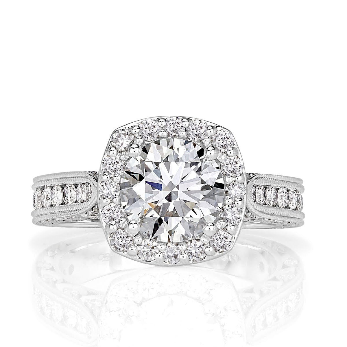 2.37ct Round Brilliant Cut Diamond Engagement Ring