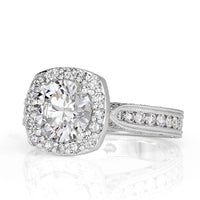 2.37ct Round Brilliant Cut Diamond Engagement Ring