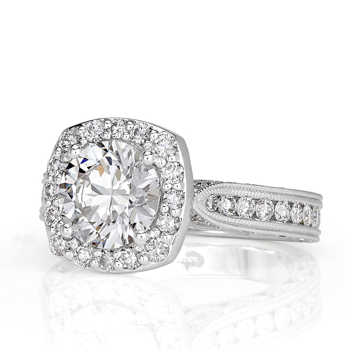 2.37ct Round Brilliant Cut Diamond Engagement Ring